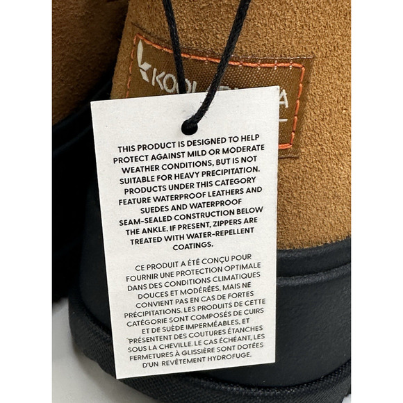 Koolaburra by UGG Koola Mini Hybrid Waterproof Cognac Suede Boots Womens 8 New - Picture 5 of 12